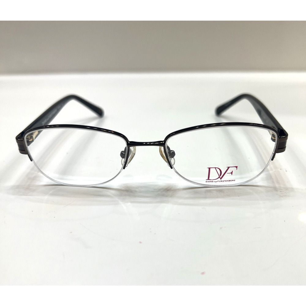 NEW Diane von Furstenberg DVF 8039 201 Glossy Bronze Eyeglass Frames 50-17-135